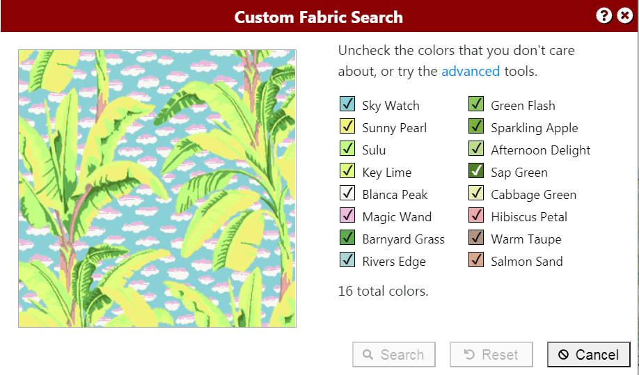 Custom Search Dialog