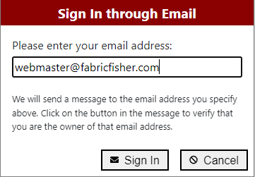 Sign In via Email