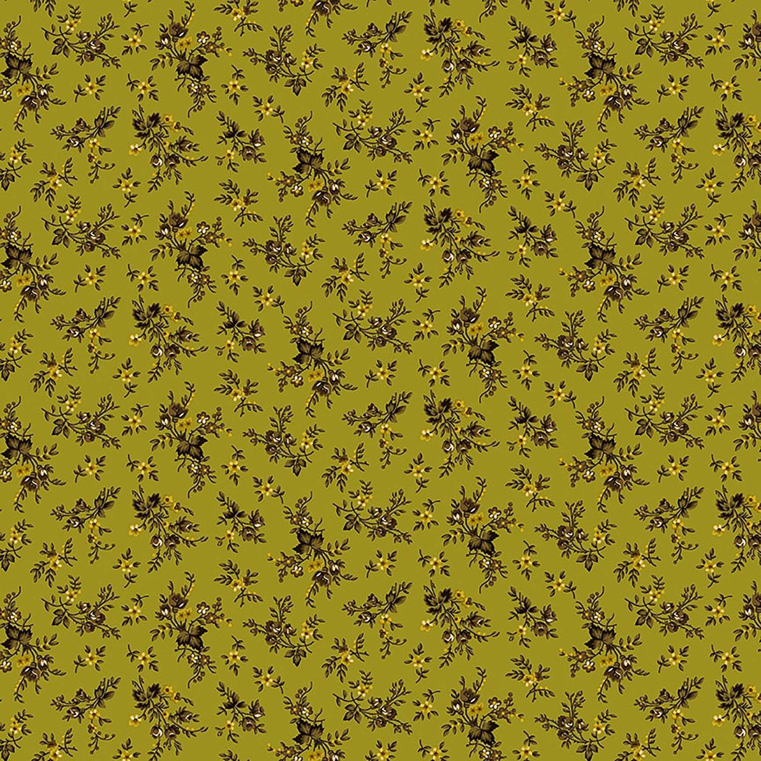 Scrap Basket Favorites - Pressed Flowers - Green