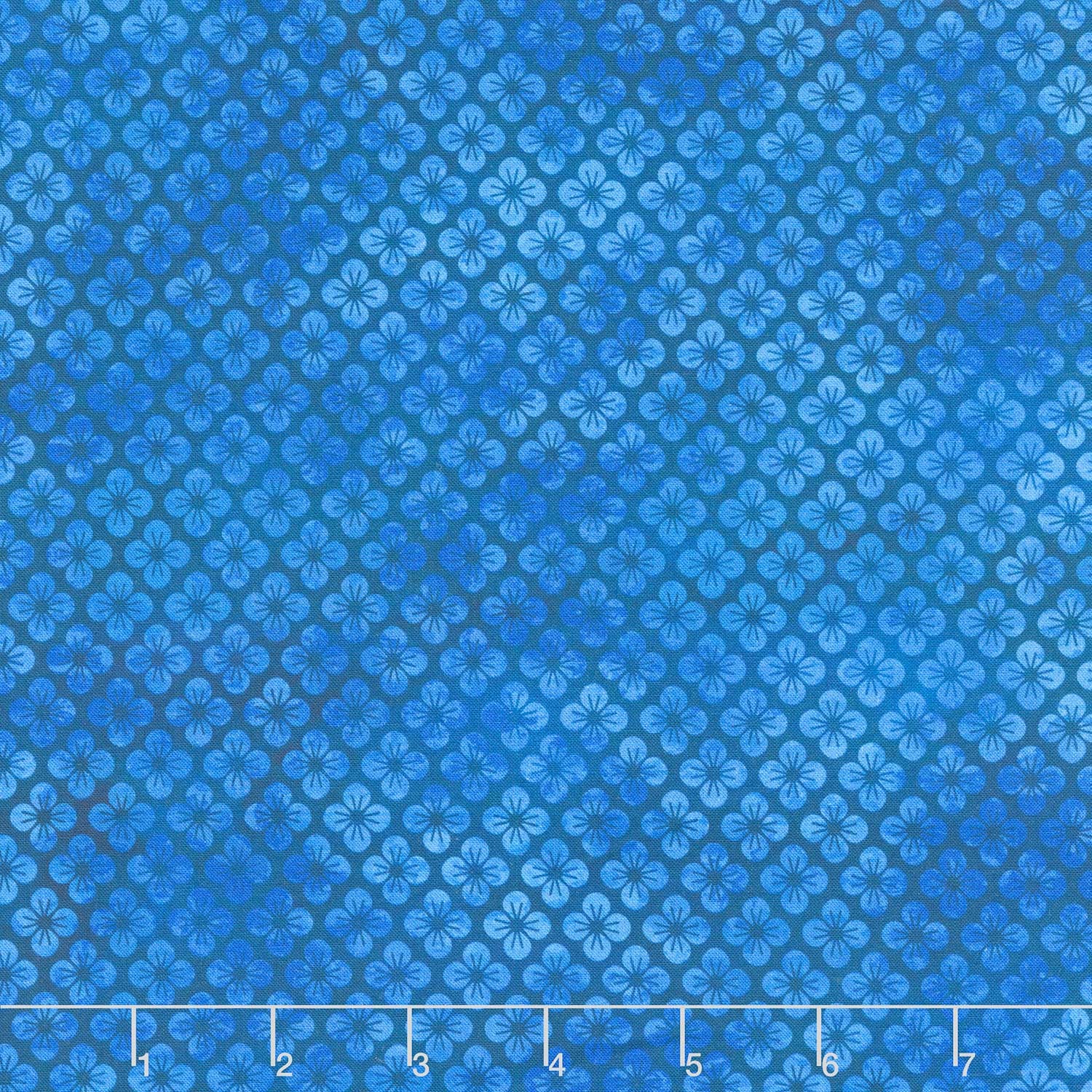 Oriental Gardens - Blossom Blue Digitally Printed