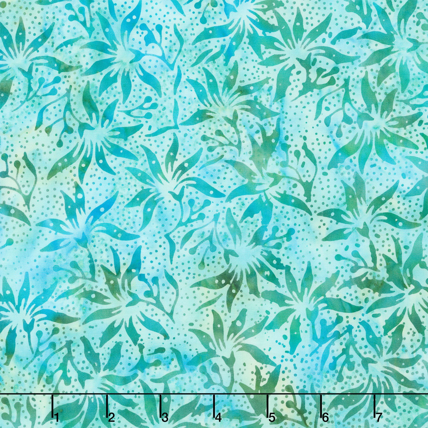 Meadow Sunshine Batiks - Lilies Aqua