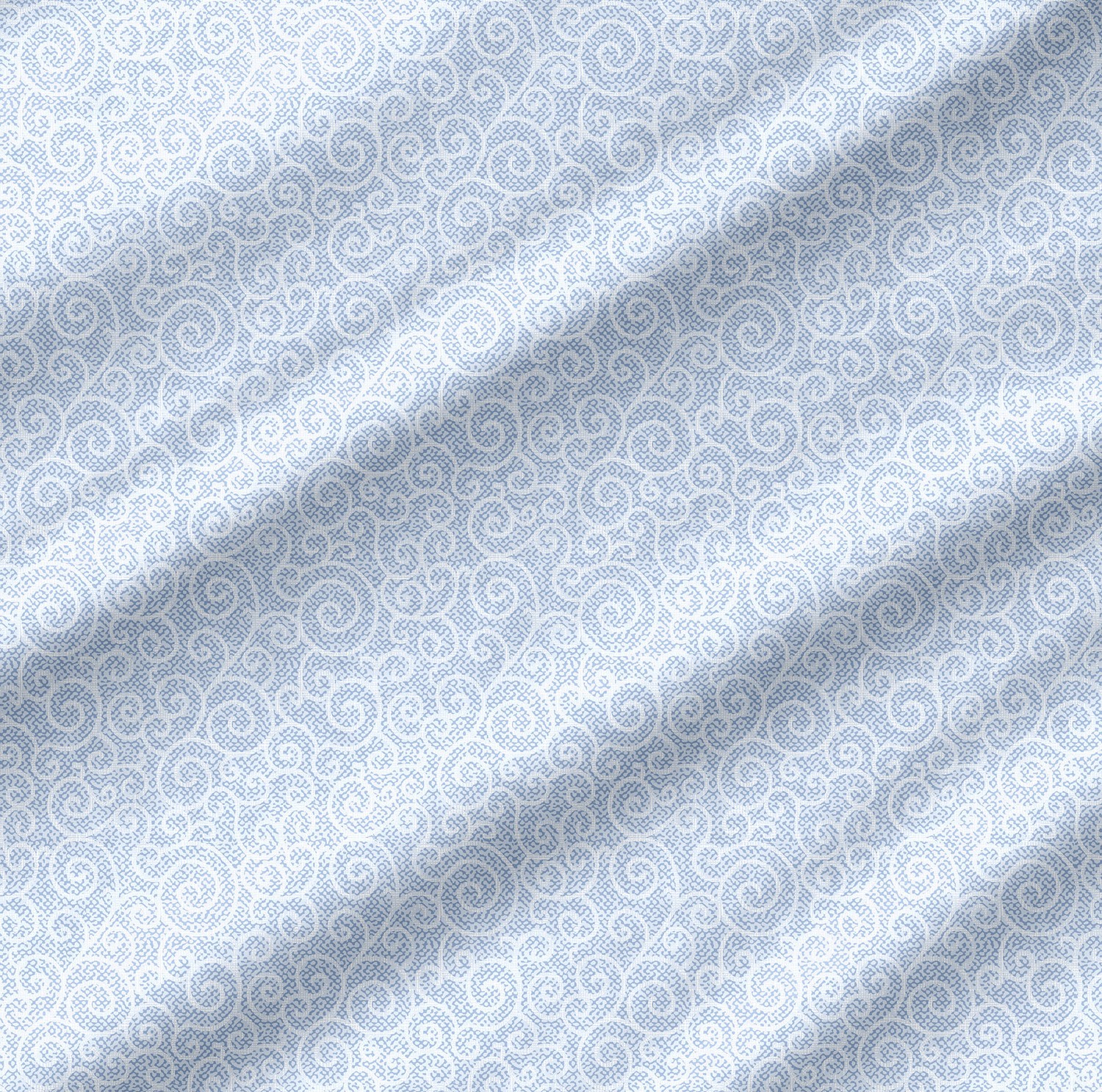 Backing Fabrics Decorative Scroll Blue Mist 108 in Wide Backing Fabric Yardage - Blue Mist