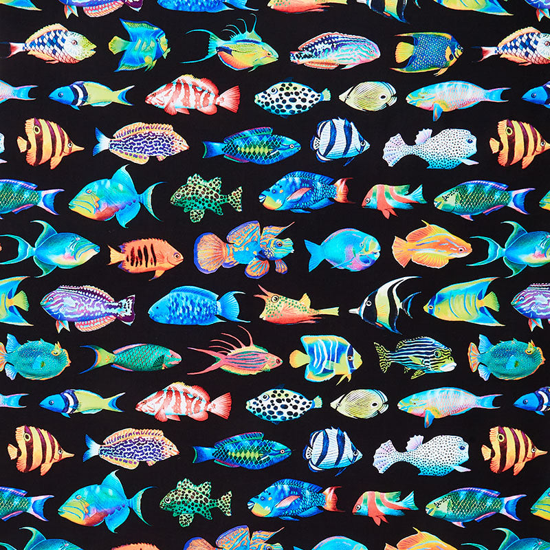 Coral Canyon - Fish Black Digitally Printed