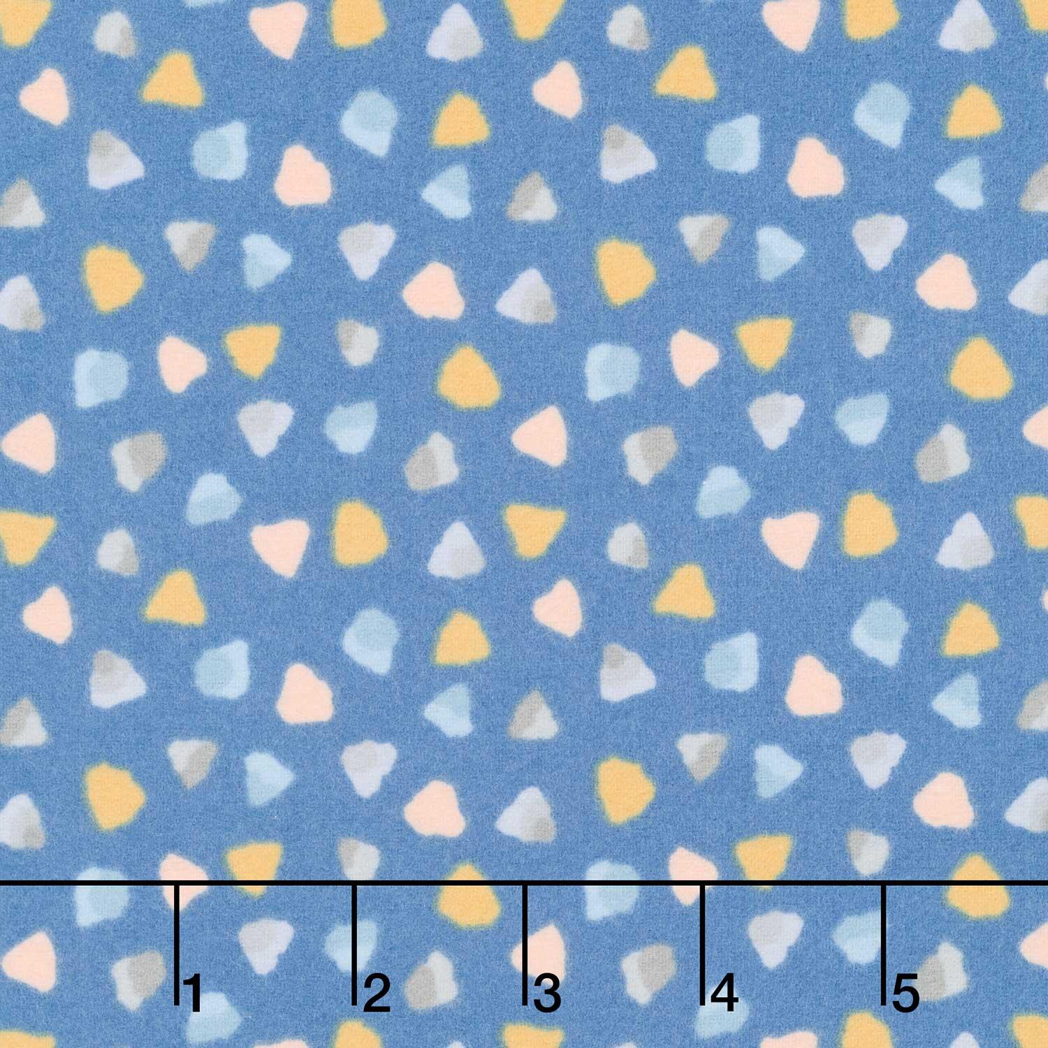 Baby Dino Comfort Flannel - Dino Geo Blue