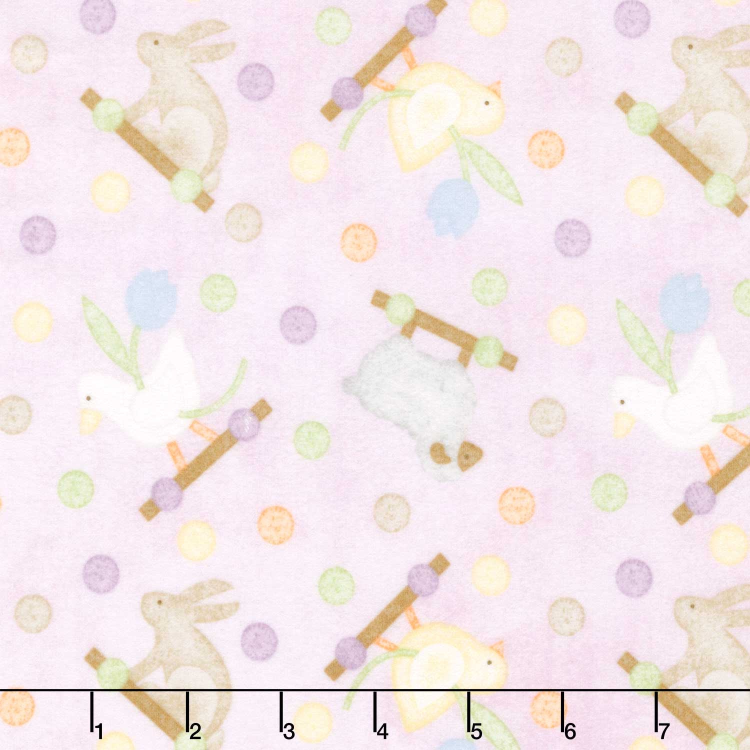 Little Chicks - Pull Toys Purple Flannel