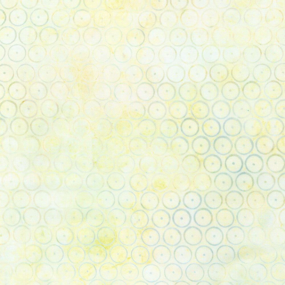 Artisan Batiks Pastel Petals - Circle Dots in Duckling Yellow