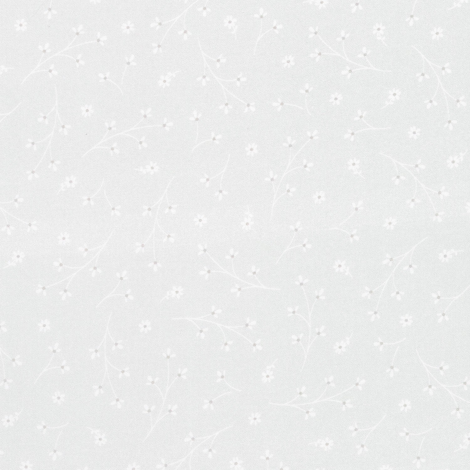 Kimberbell 108" Quilt Backing - Pretty Petals Light Grey