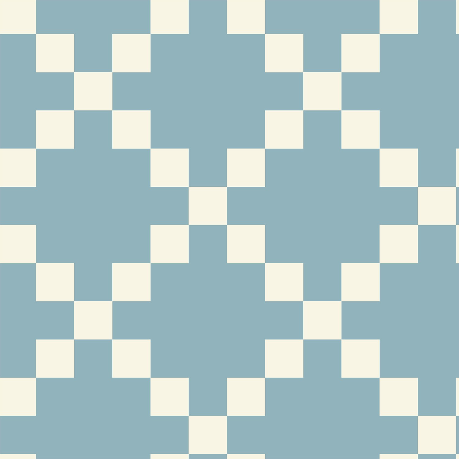 Perfect Points Nine Patch Blue Quilting Cotton Fabric Yardage - Blue