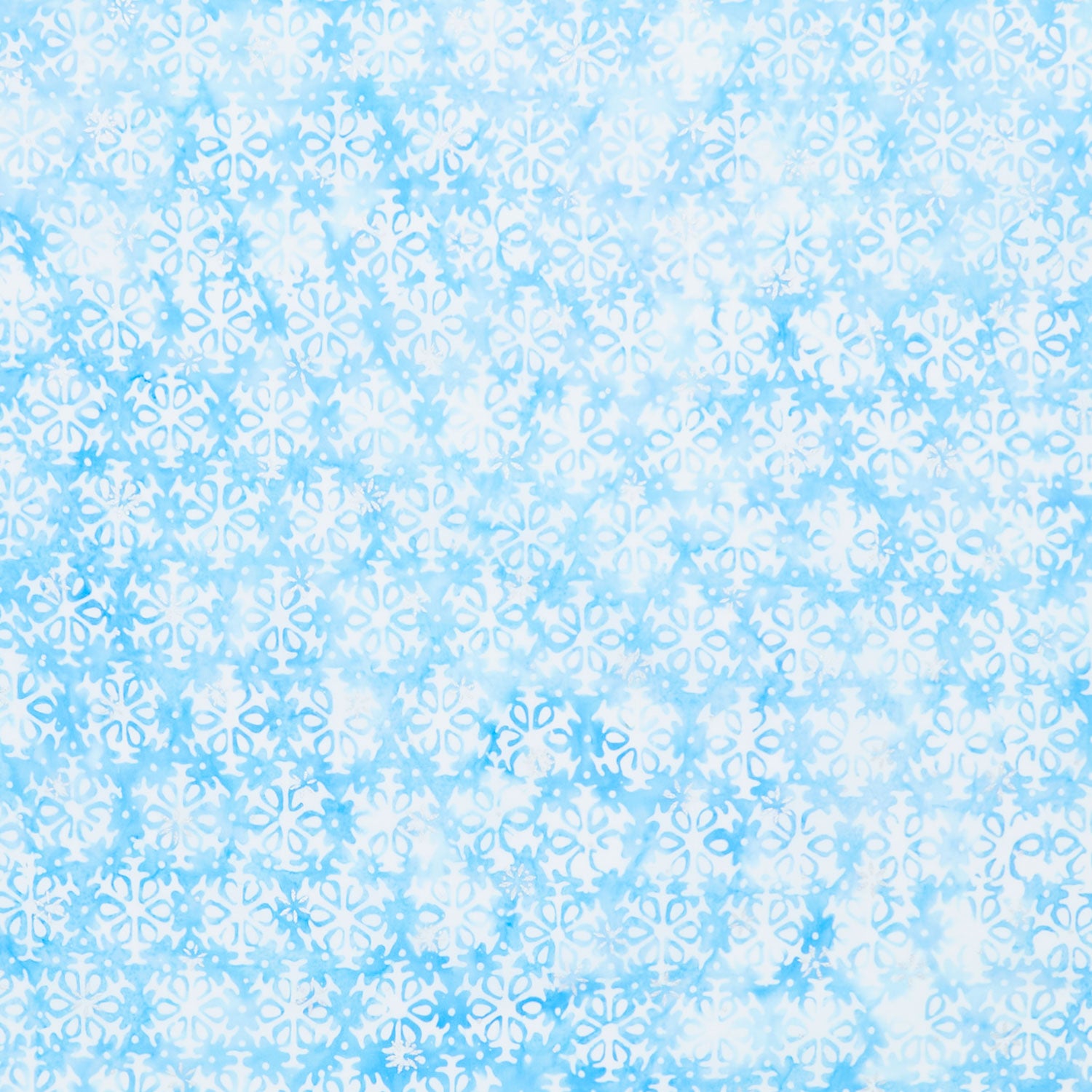 Artisan Batiks - Snowscape Snowflakes Cloud Metallic
