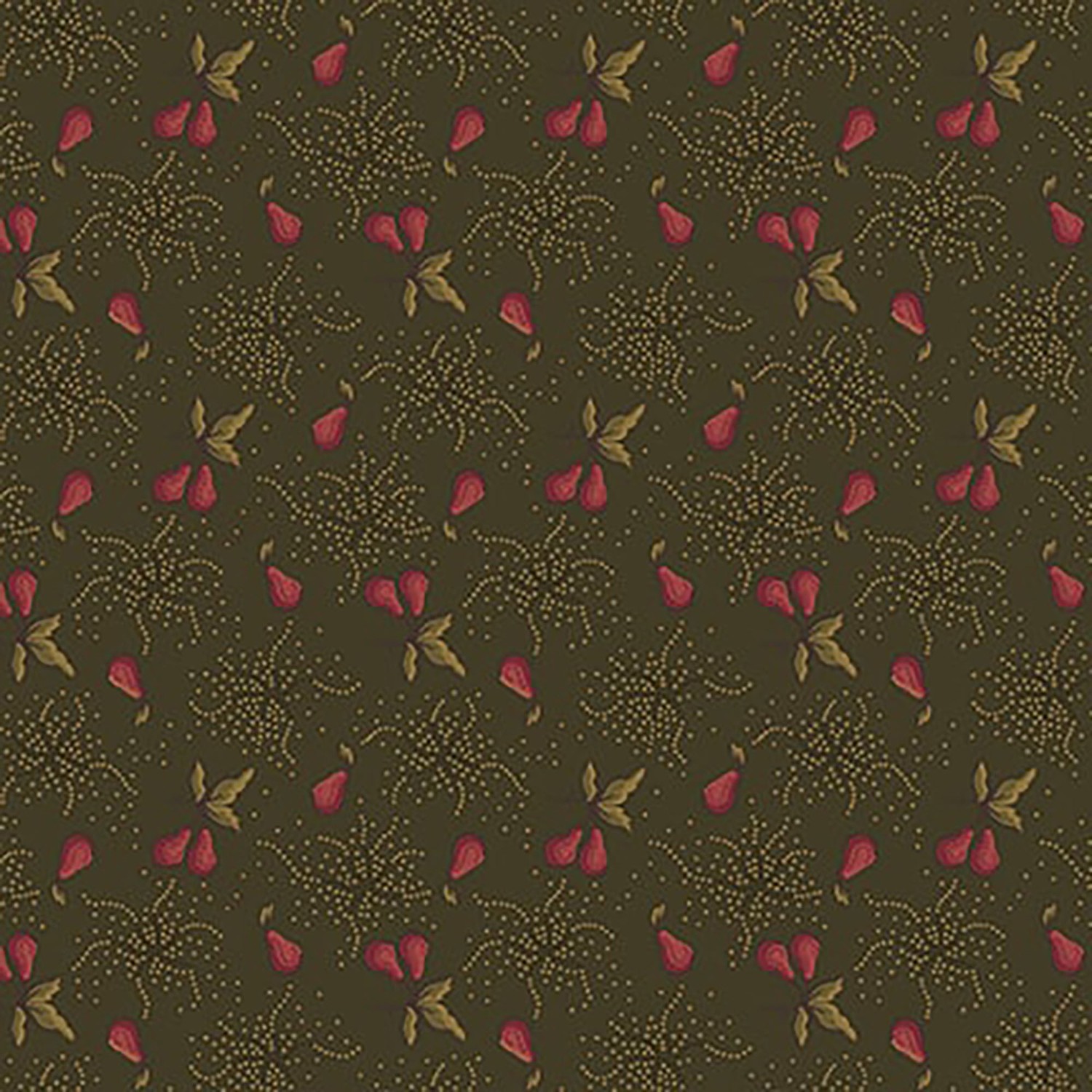 Scrap Basket Favorites - Burnished Pear Sprigs - Green