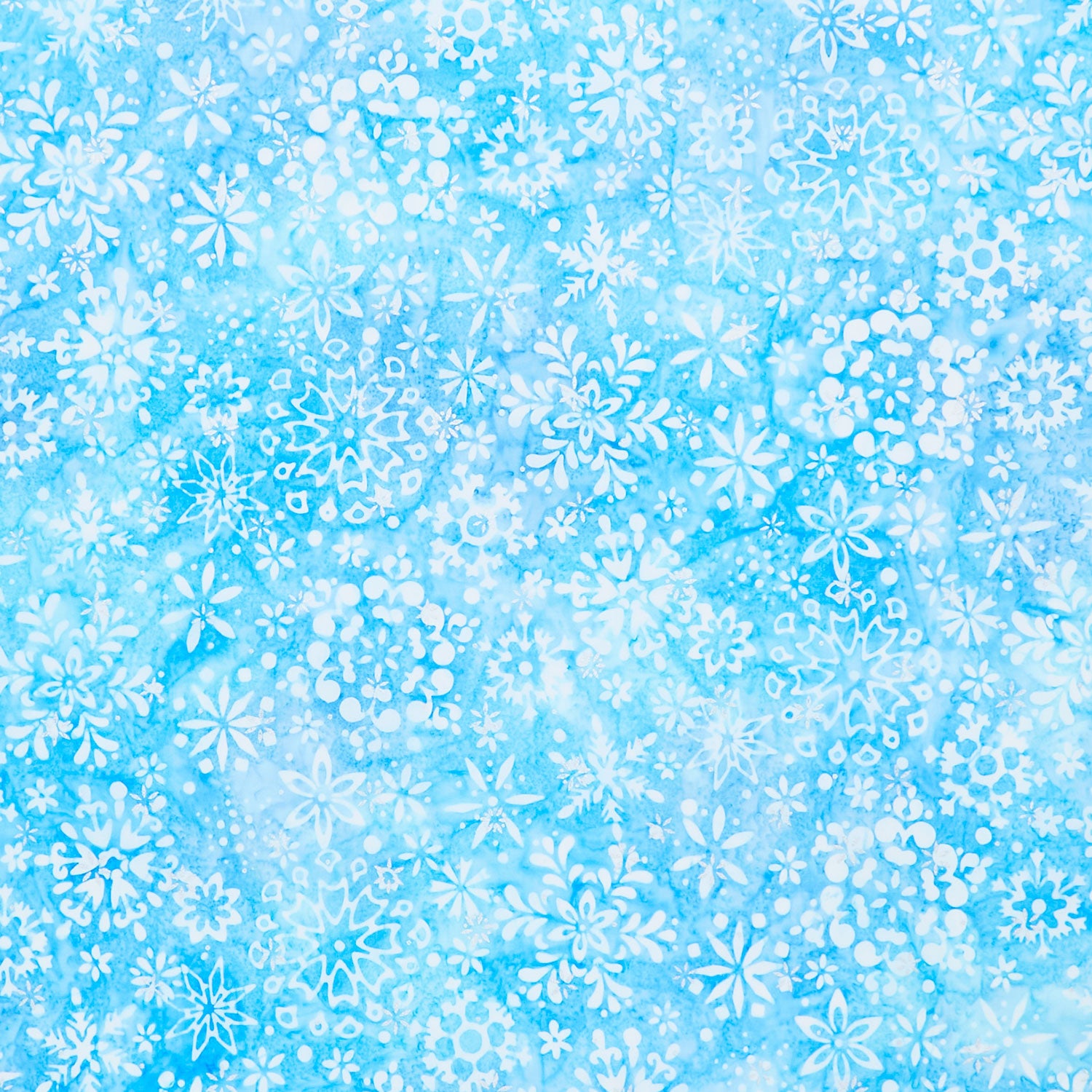 Artisan Batiks - Snowscape Snowflakes Lt. Blue Metallic