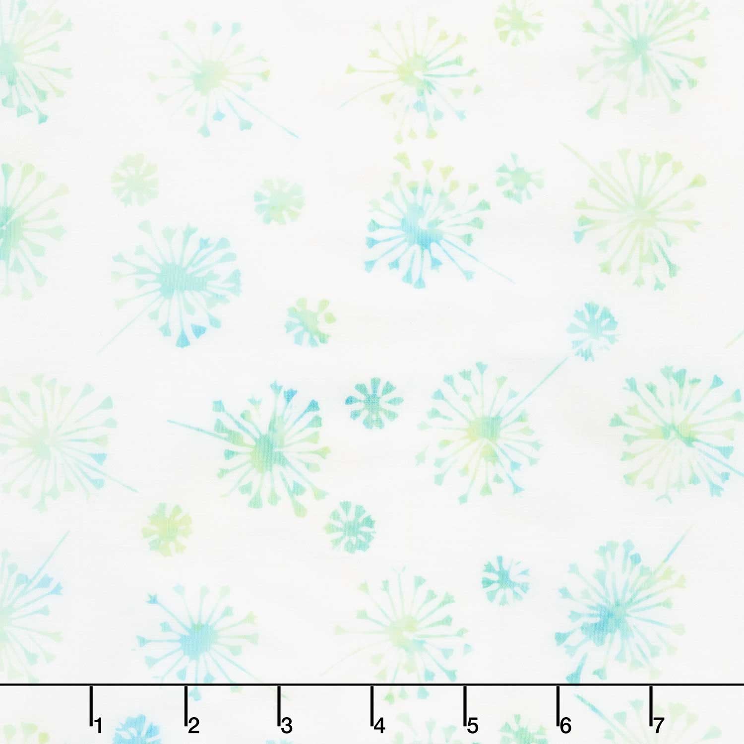 Just Dandy Batiks - Wispy Dandelions White