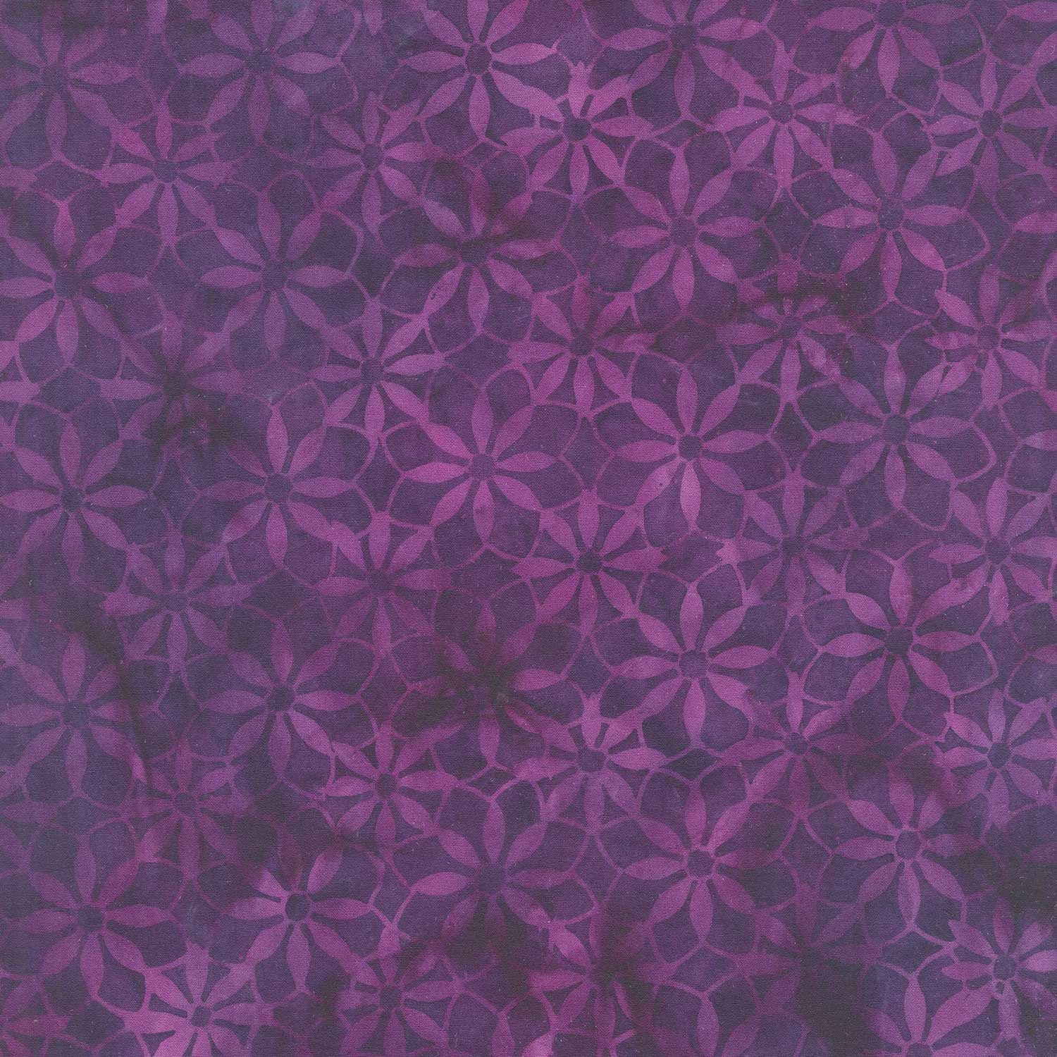 Reflections Batiks - Geo Flower Purple