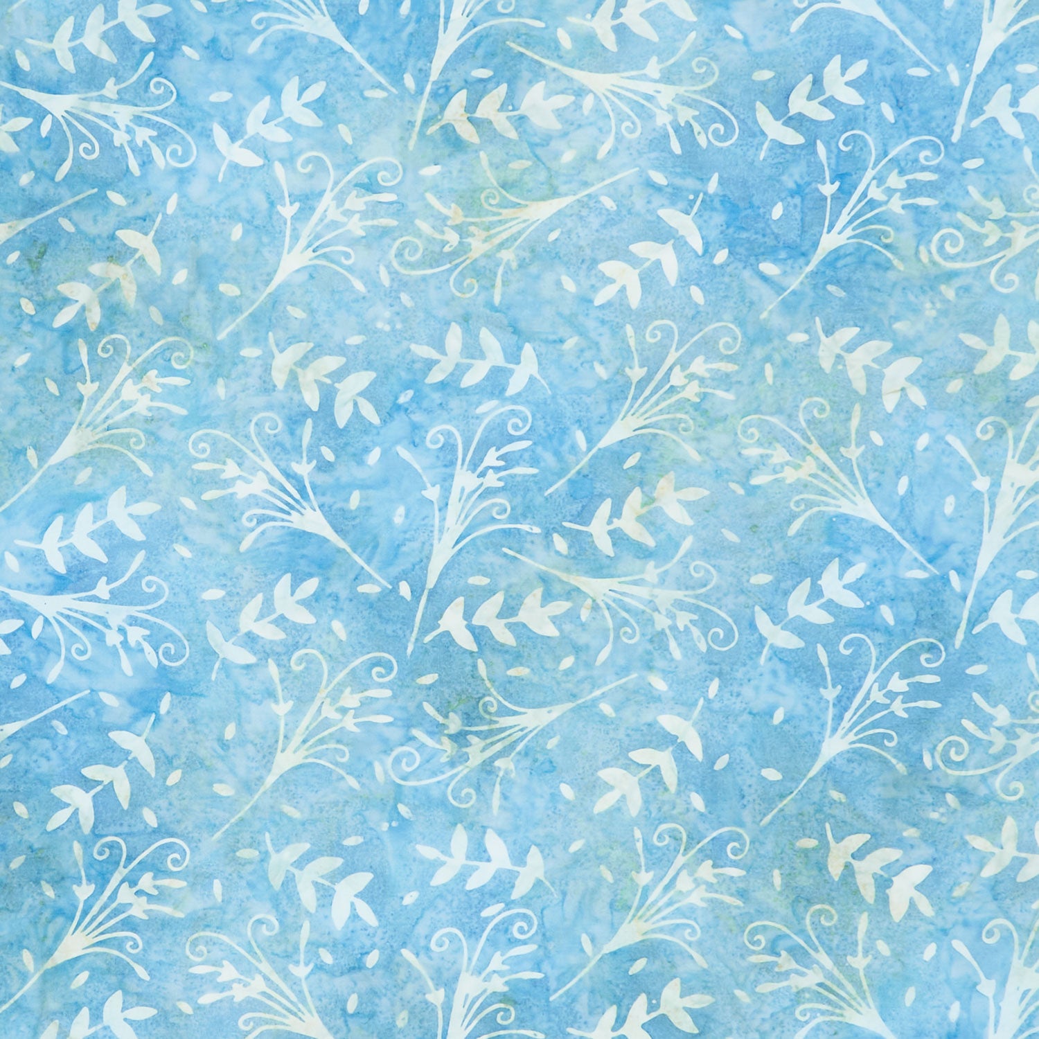 Misty Mornings Batiks - Bouquet Teal Surf