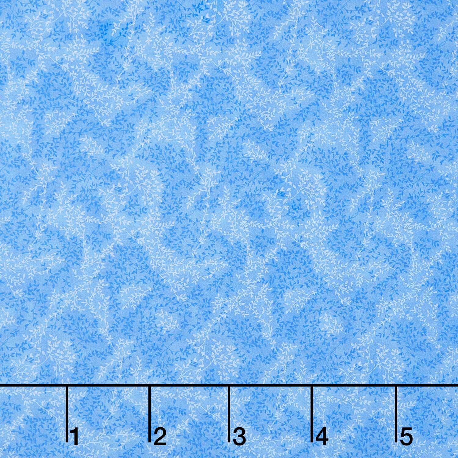 Floral Vines Blue 108" Wide Backing