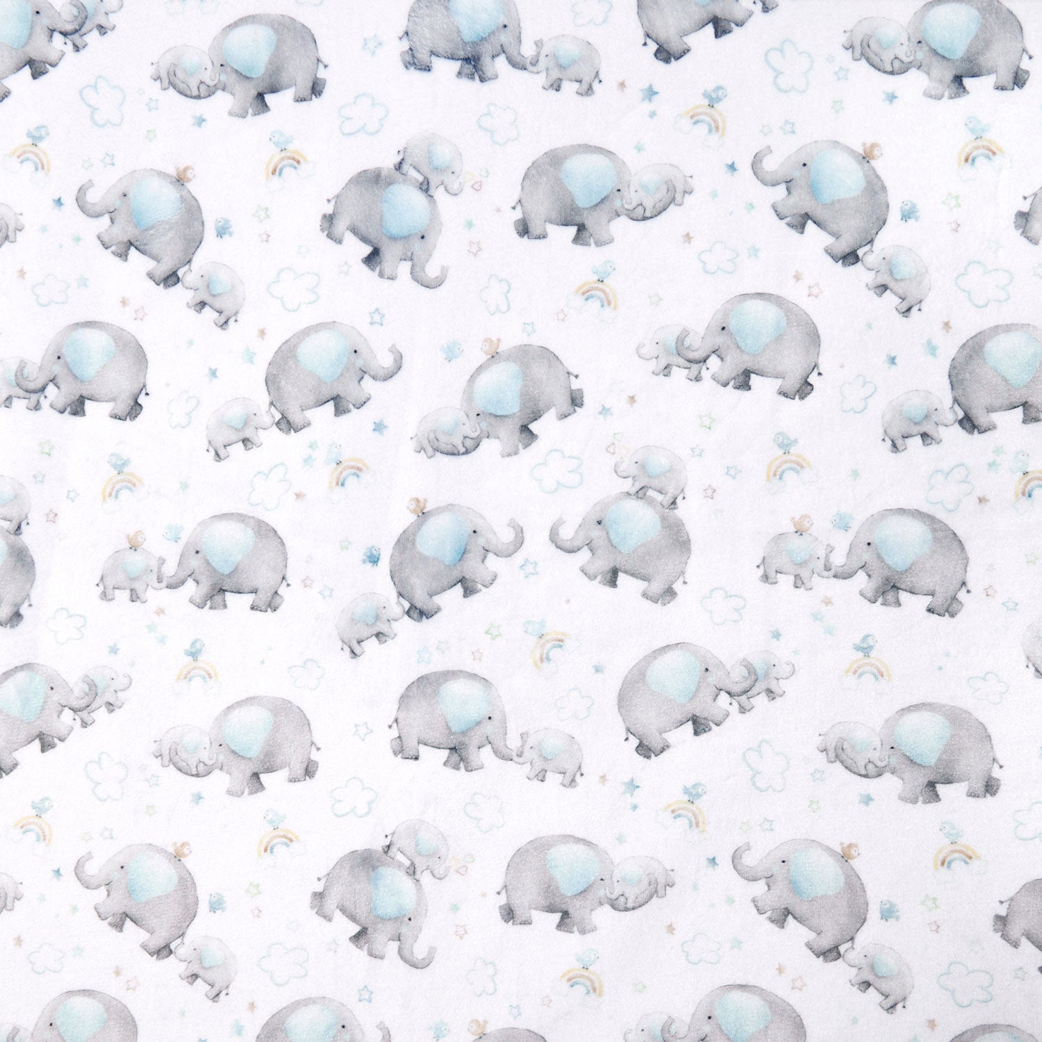 Cloud Cuddle® Print - Little Peanut Blue Digitally Printed