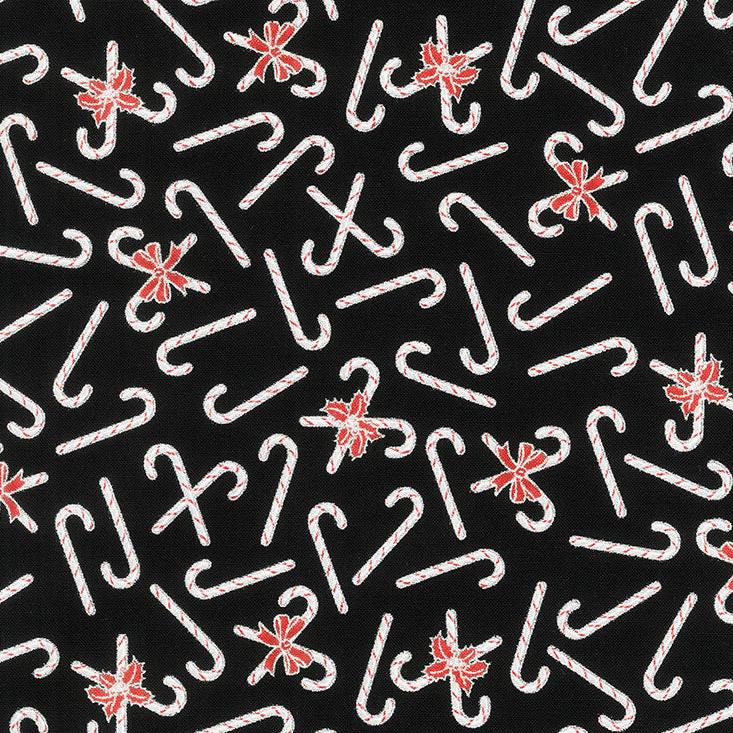 Holiday Charms - Candy Canes Onyx Metallic