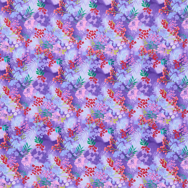 Anisa - Abstract Floral Purple