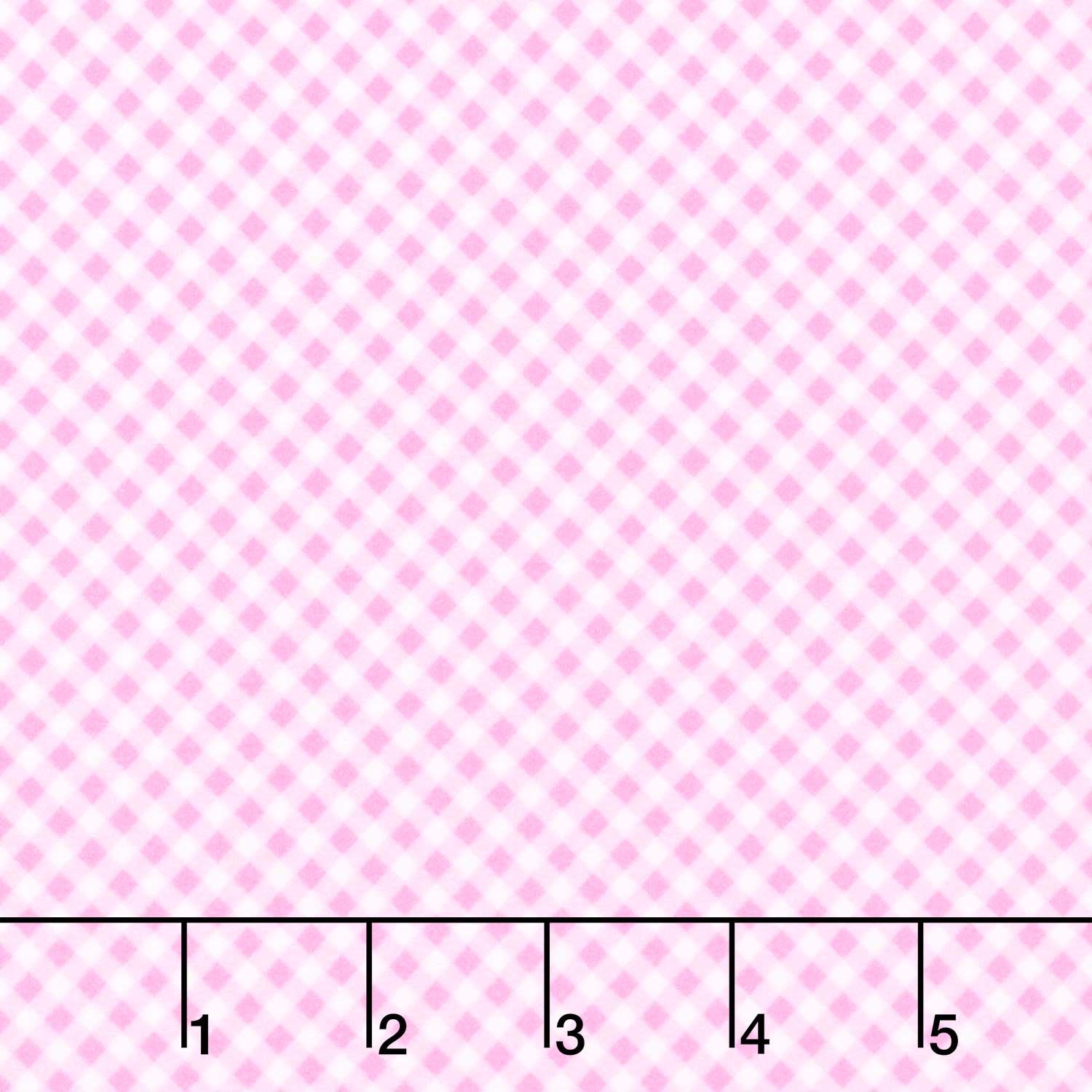 Playtime Flannel - Bias Gingham Pink