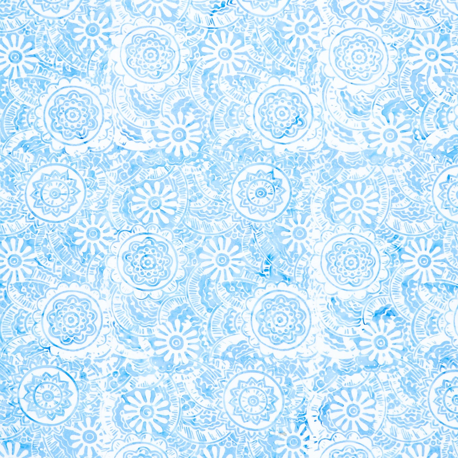 Tonga Batiks - Bluebell Medallions Powder