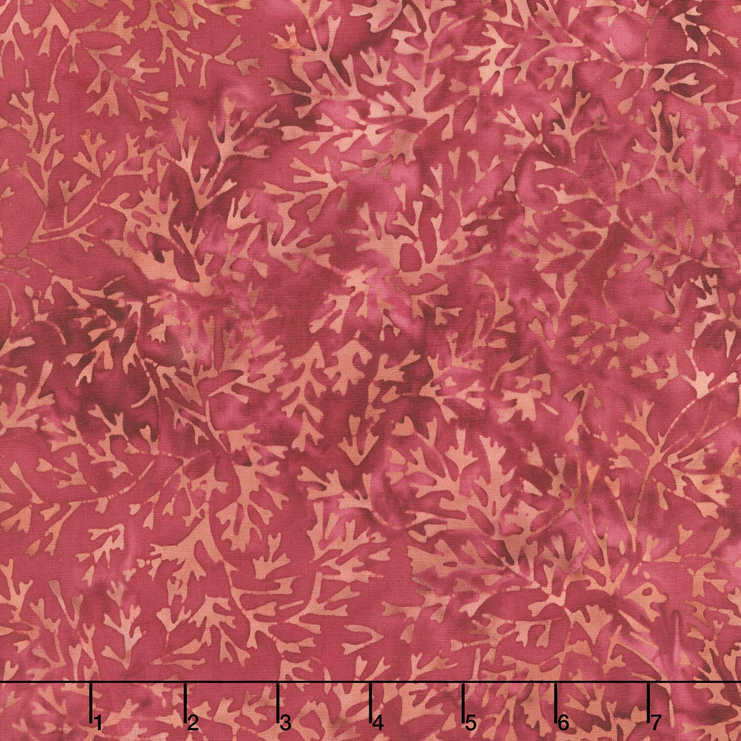 Autumn Ember Batiks - Vines Red Redwood