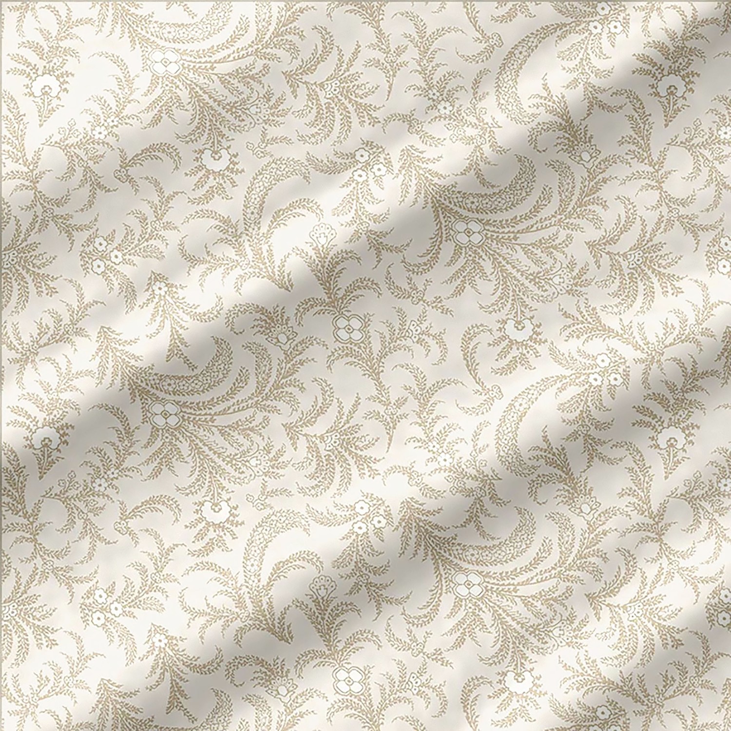 Backing Fabrics Delicate Paisley Linen 108 in Wide Backing Fabric Yardage - Linen