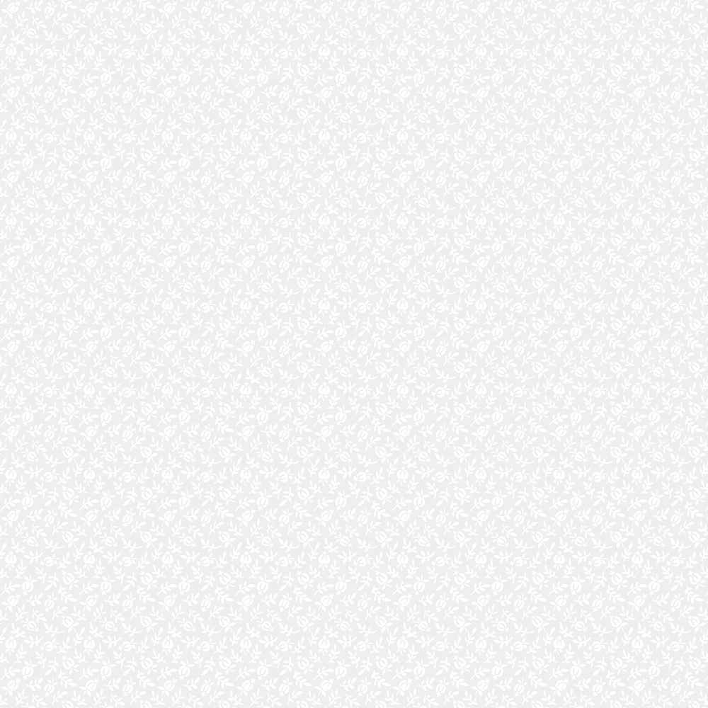 Monochrome Squash Blossom White on White Quilting Cotton Fabric Yardage - White on White