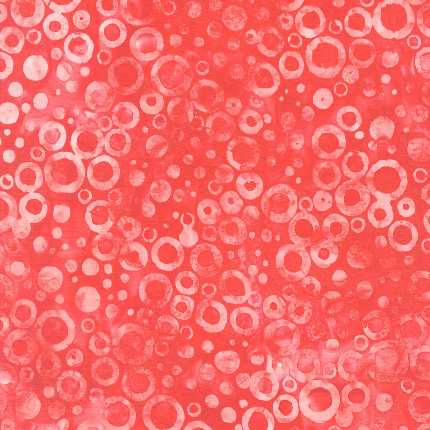 Artisan Batiks - Dotted Circles Red