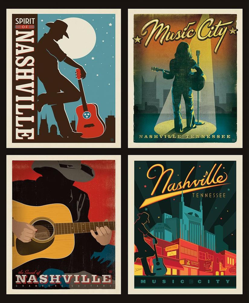 Destinations - Nashville Pillow Panel