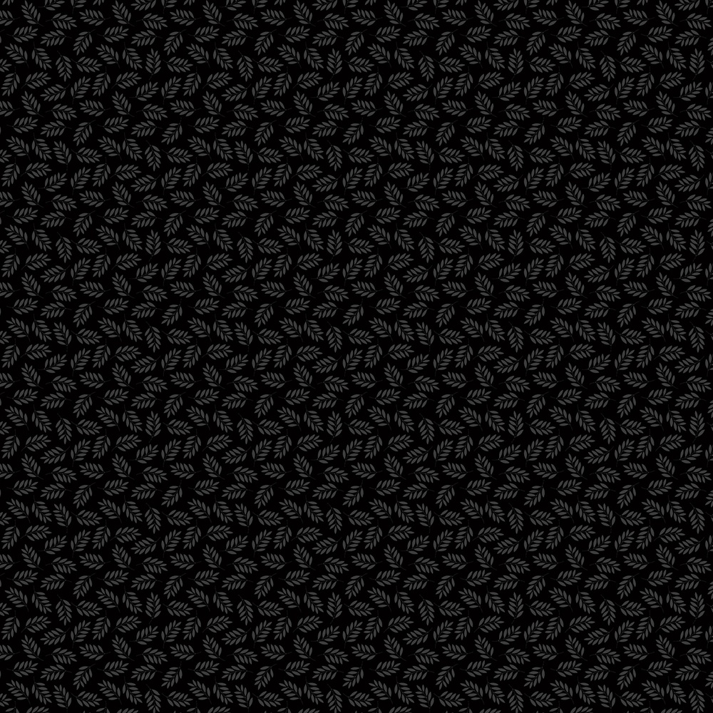 Monochrome Rowan Black on Black Quilting Cotton Fabric Yardage - Black on Black