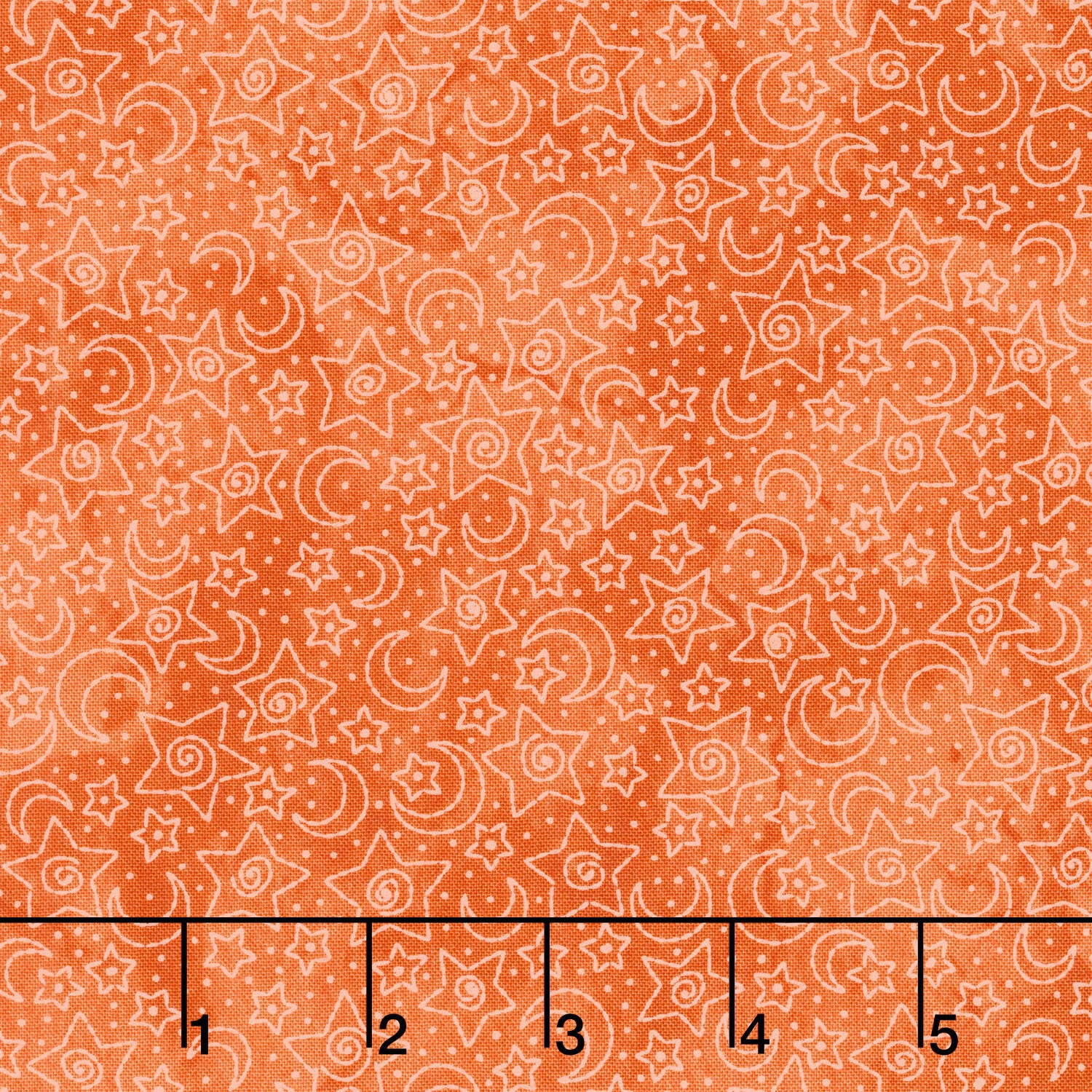 Spooky Stitches - Stars & Moons Orange