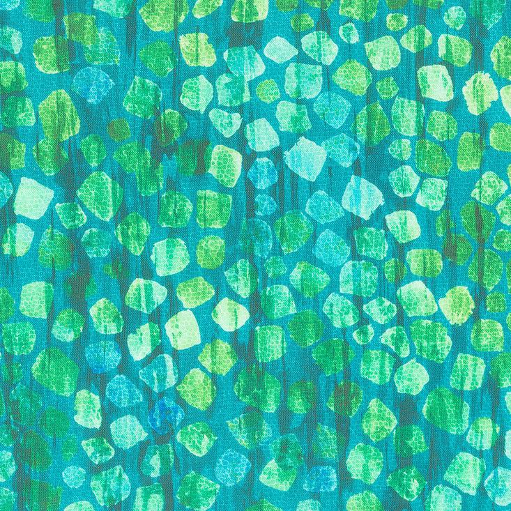 Nature's Pace - Pebbles Green Digitally Printed
