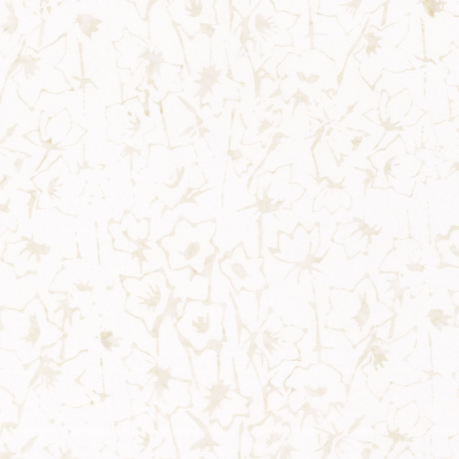 Tonga Batiks - Vanilla Pumpkin Flowers Whisper
