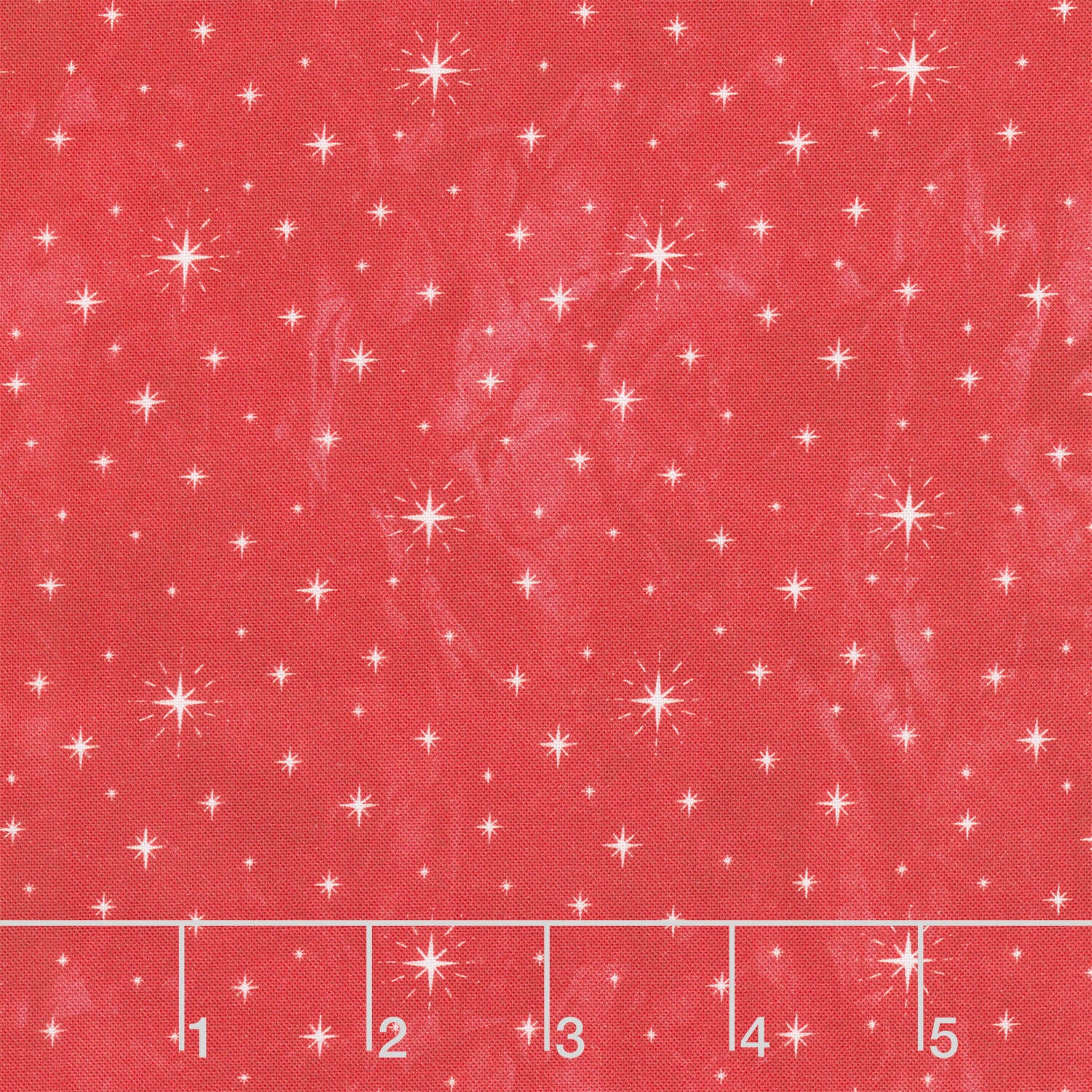 Jolly Christmas - Twinkle Stars Red Cotton