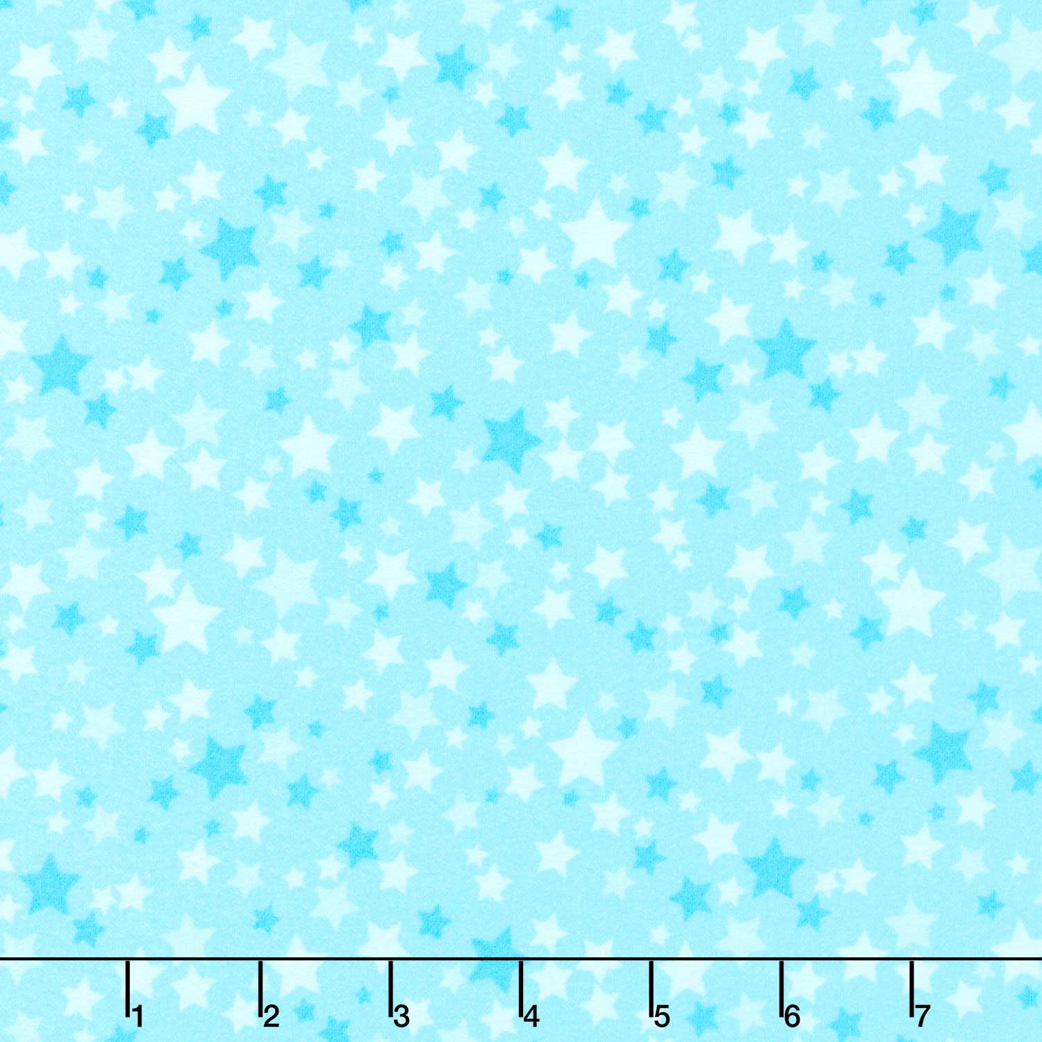 Playtime Flannel - Stars Aqua