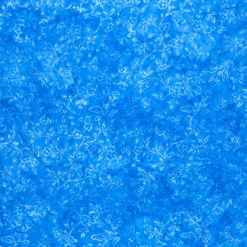 Chantilly Batiks - Dot Vine Harbor Blue