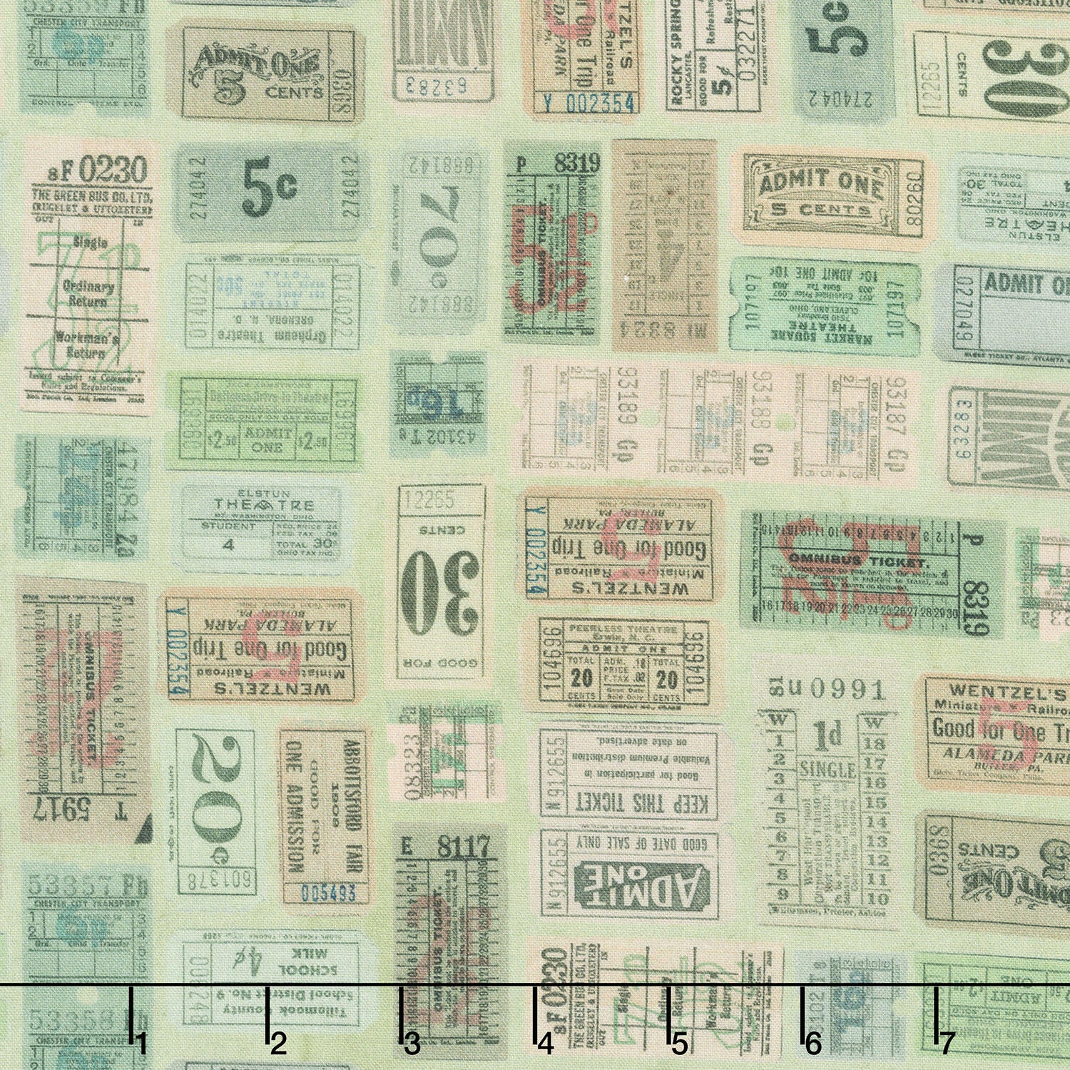 Eclectic Elements - Palette Tickets Green