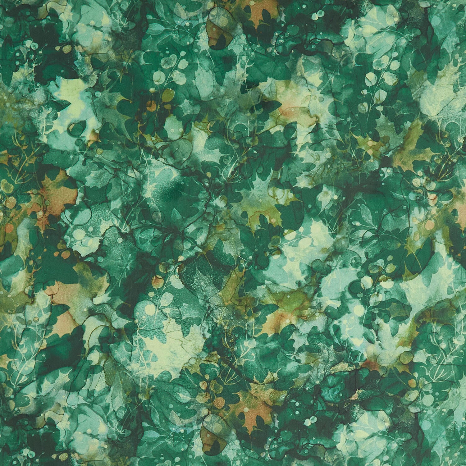 Autumn Breeze - Leaf Texture Dark Green