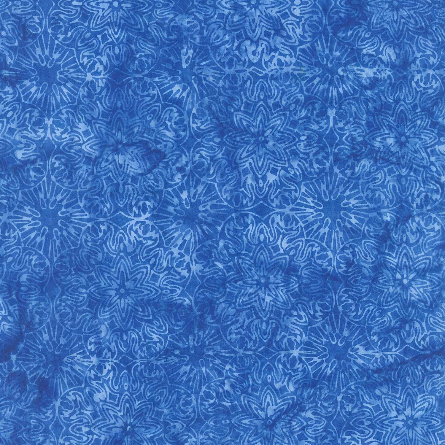 Reflections Batiks - Mandala Flower Blue