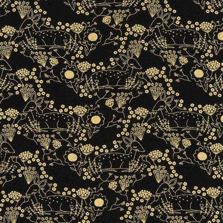 Dwell in Possibilities - Meadow Deer Night Metallic