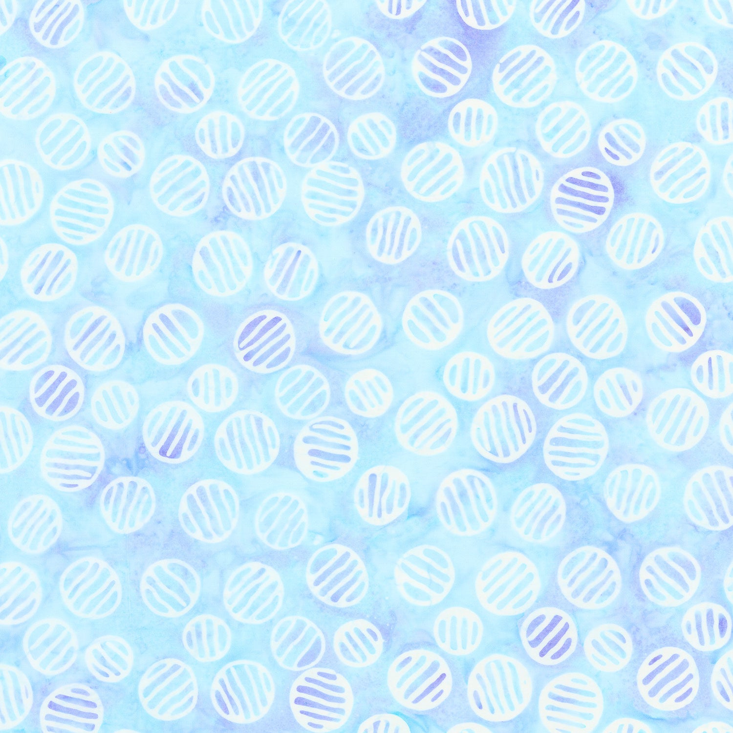 Tranquil Moments Batiks - Circles with Lines Blue