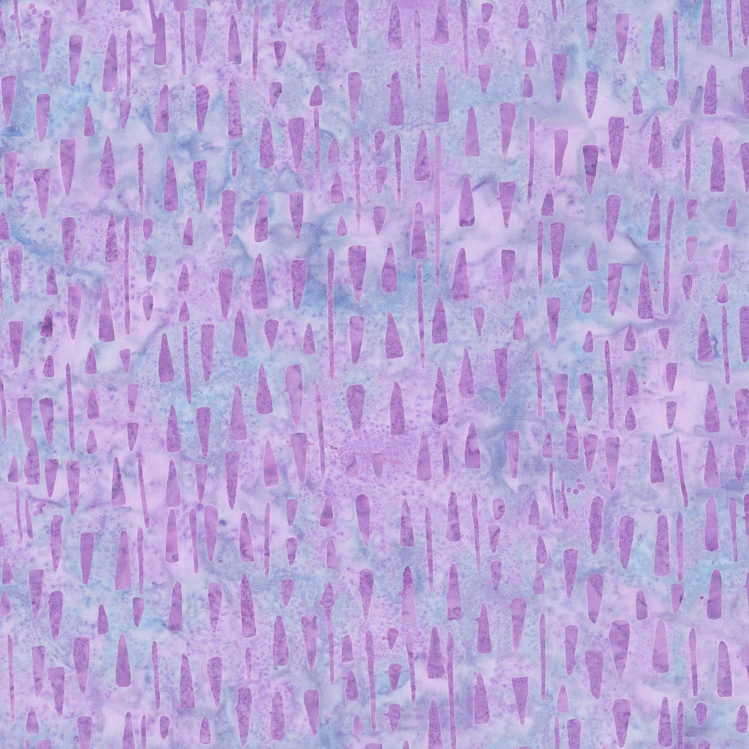 Fairy Floss Batiks - Woodblock Chips Purple