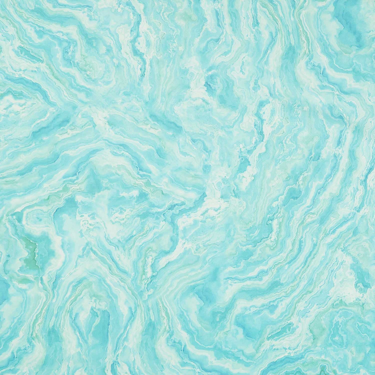 Tranquil Waters - Wave Texture Dark Turquoise