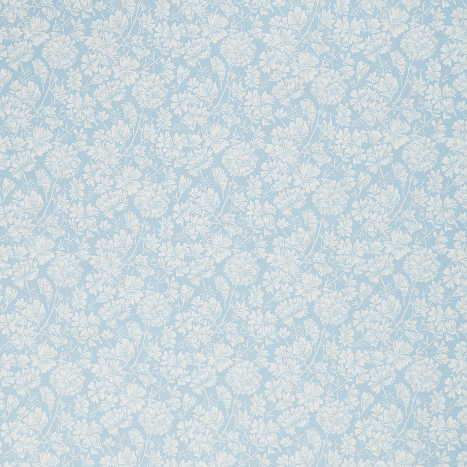 Cottage Flowers - Mallow Blue