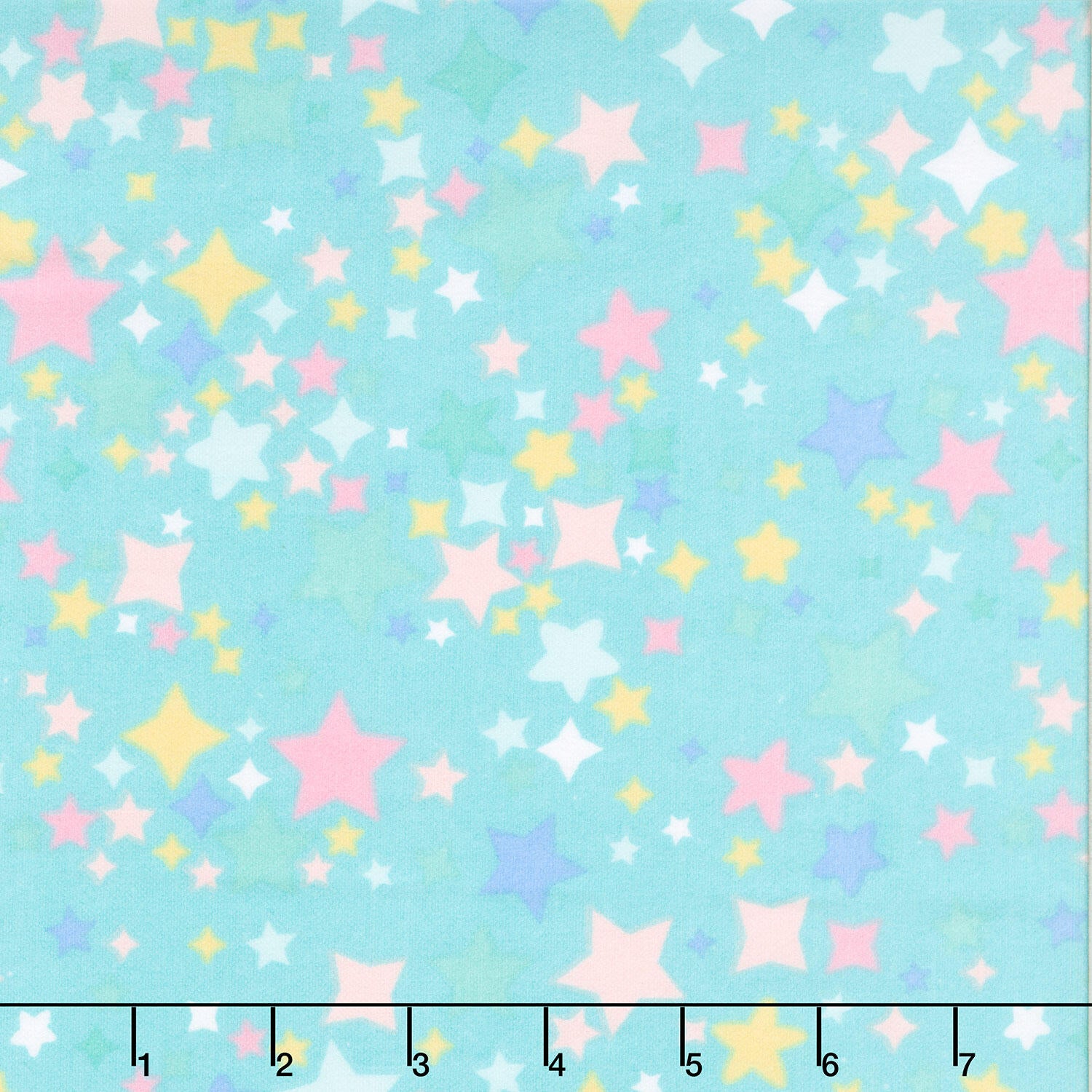 Twinkle Comfort Flannel - Twinkle Stars Flannel Jade