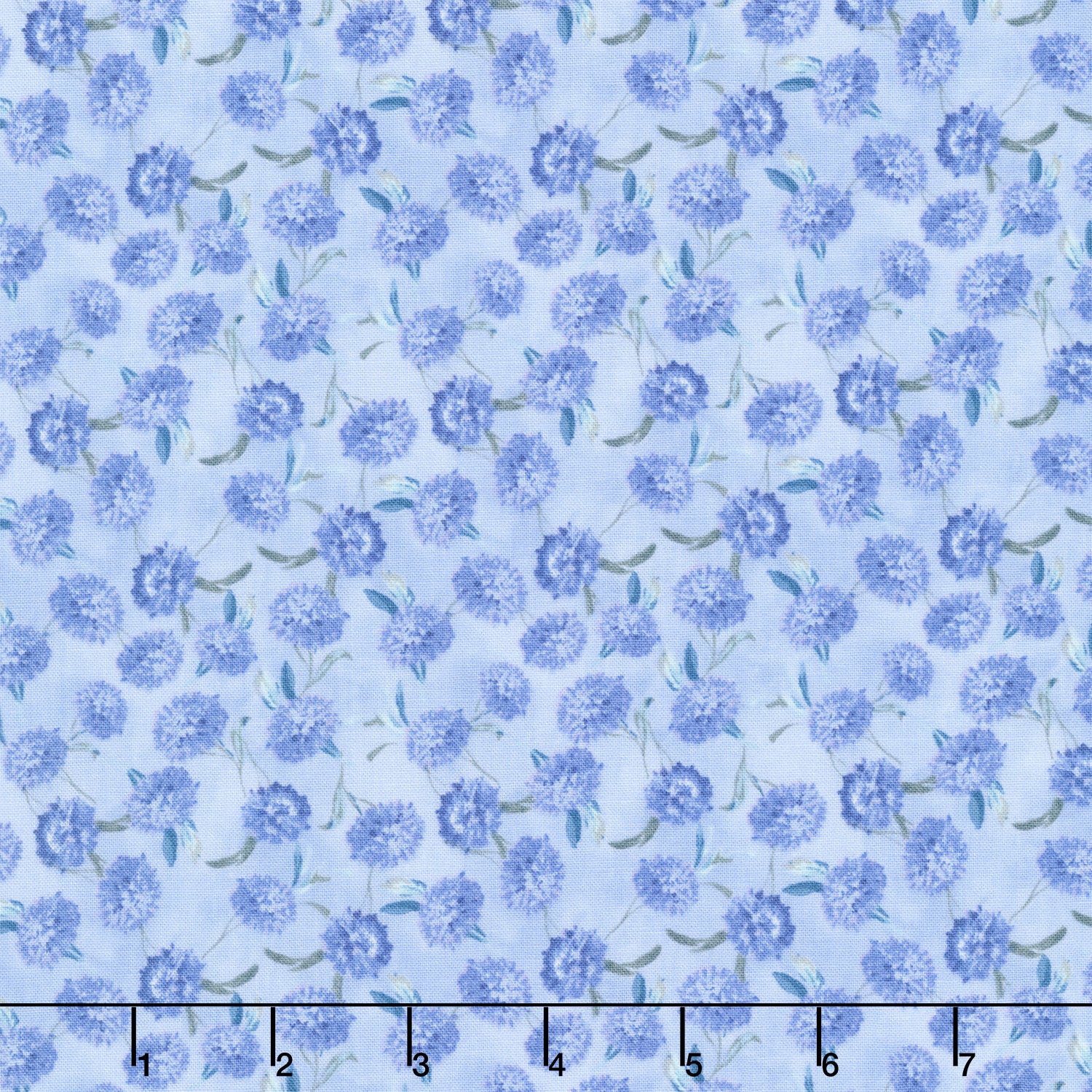 Morning Blooms - Small Floral Toss Blue