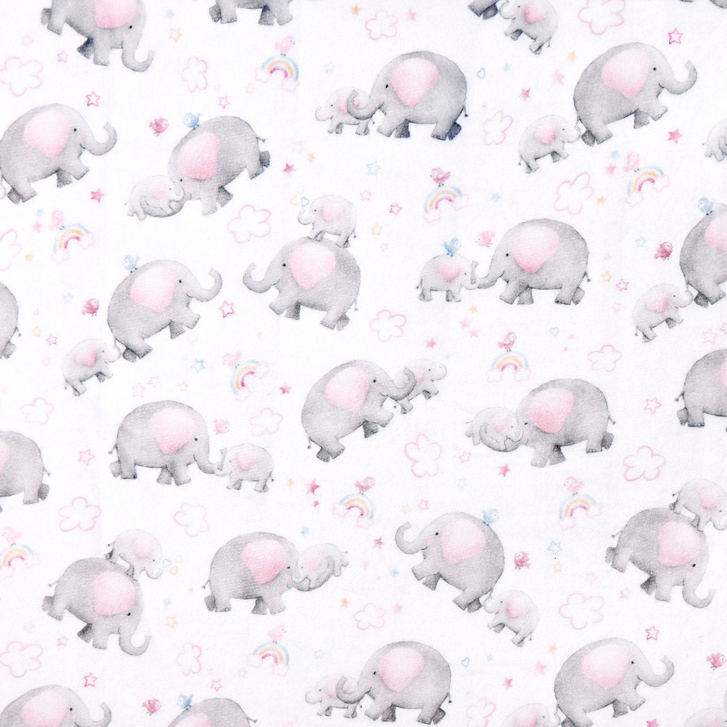 Cloud Cuddle® Print - Little Peanut Rosewater Digitally Printed