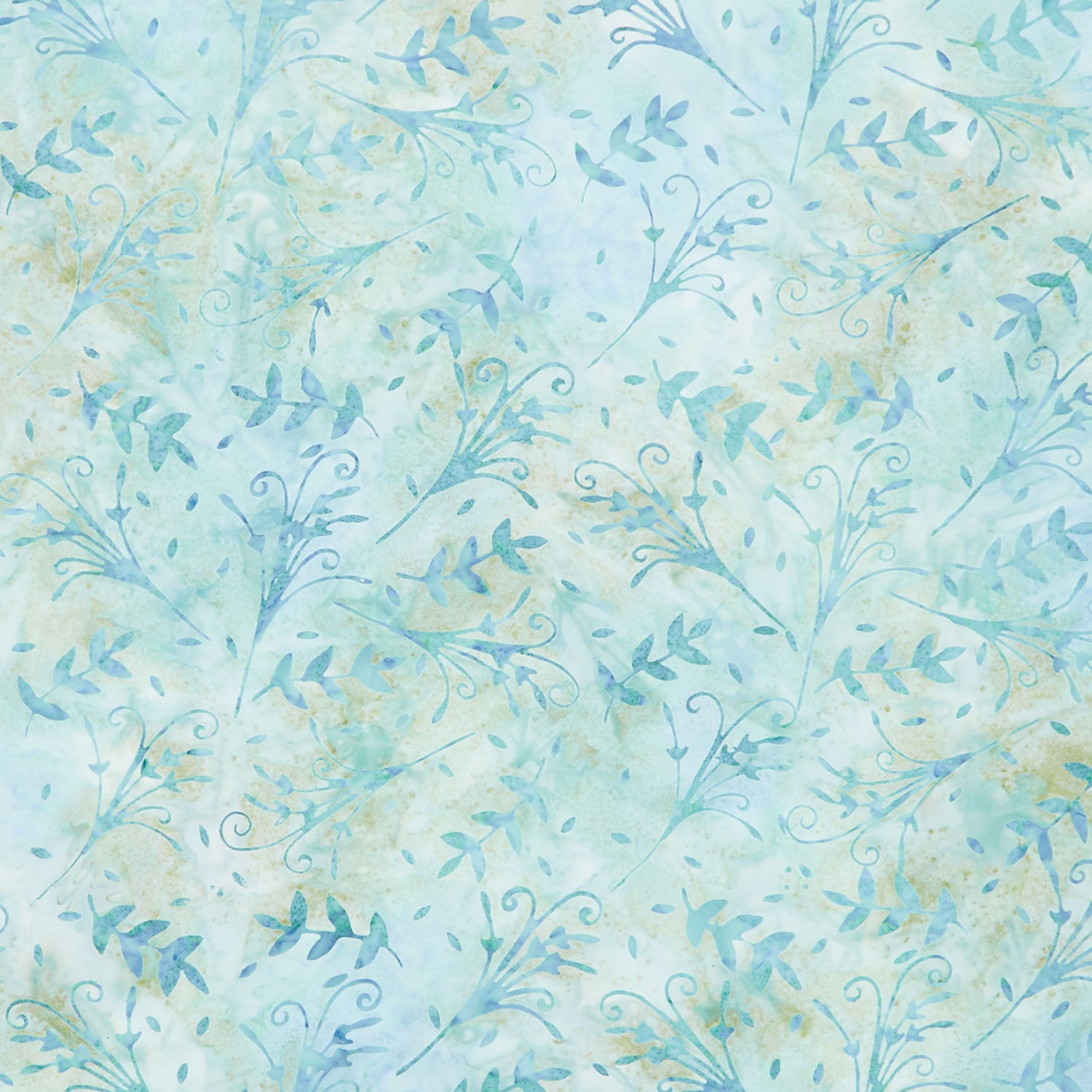 Misty Mornings Batiks - Bouquet Green Sprout