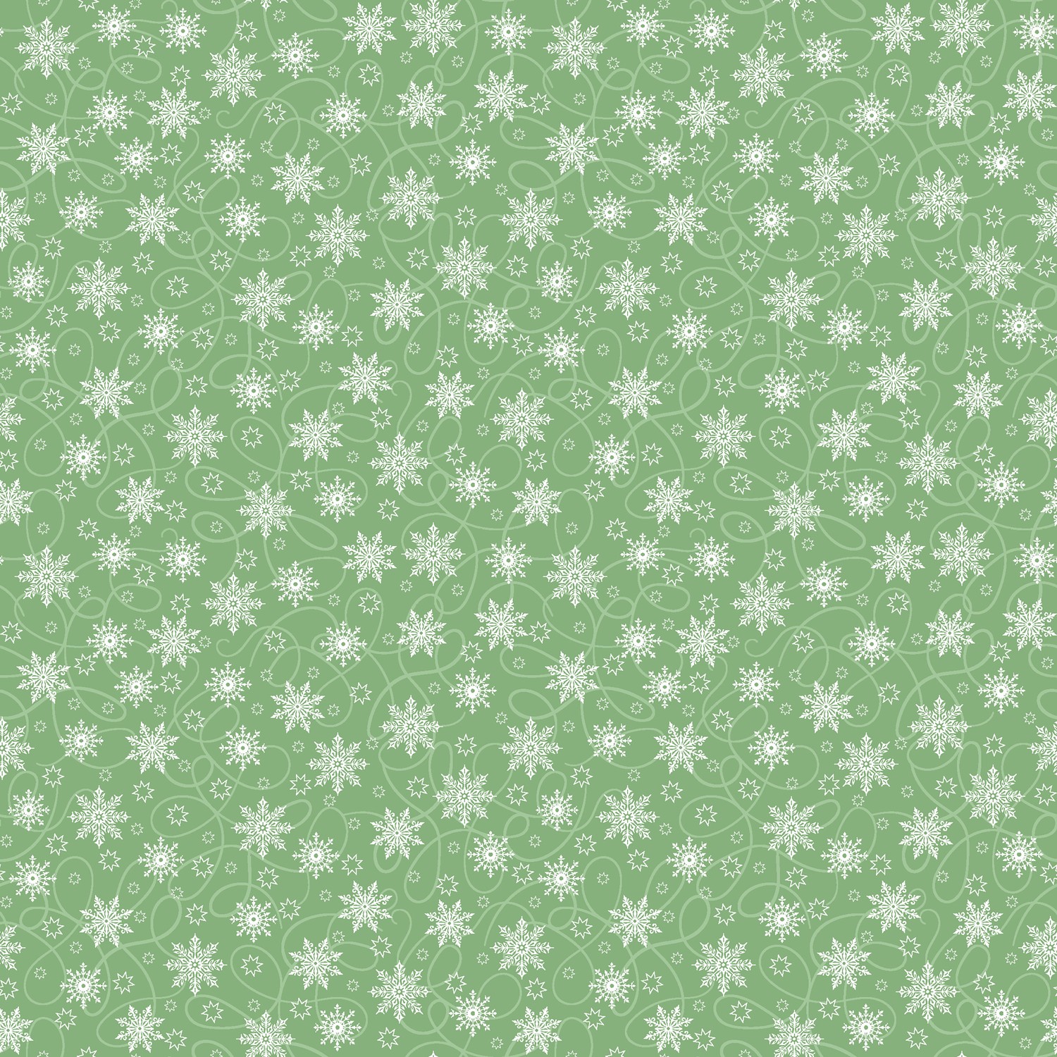 Christmas Night - Mini Snow Flurry - Green