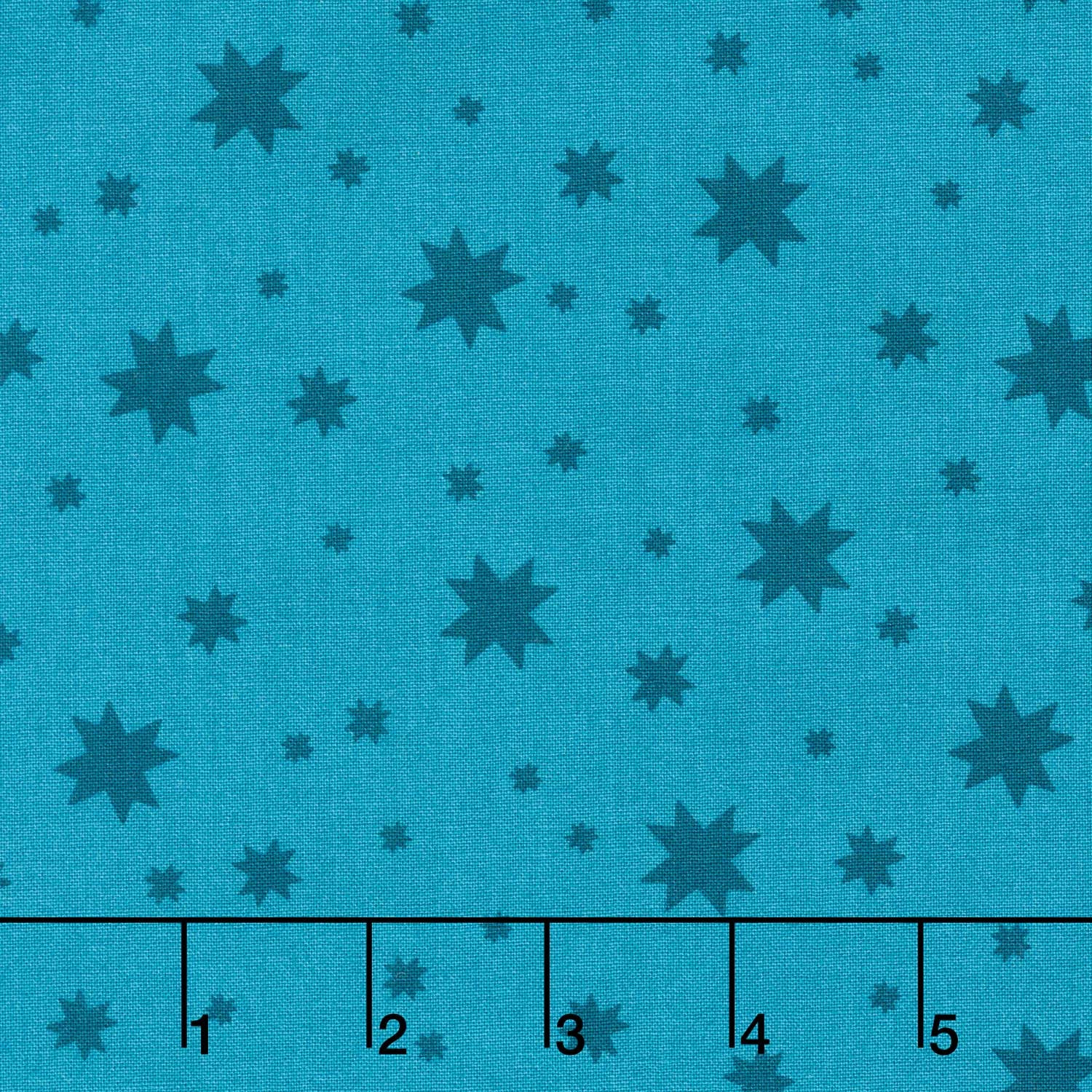 Welcome To Quilt Town - Stars Teal